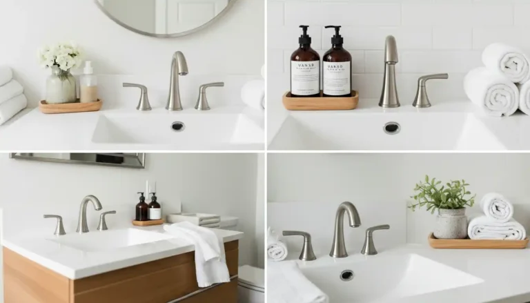 affordable-bathroom-counter-decor-ideas-for-a-spa-like-vibe-collage