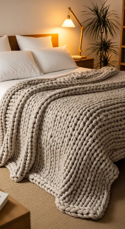 knitted-wool-blanket