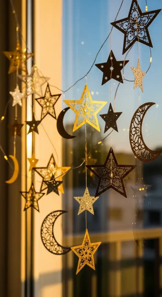 hanging-star-and-moon-garlands