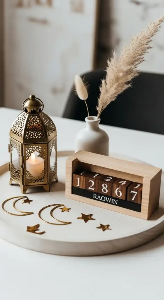 ramadan-decorative-tray-centerpiece-with-lantern-and-countdown-calendar