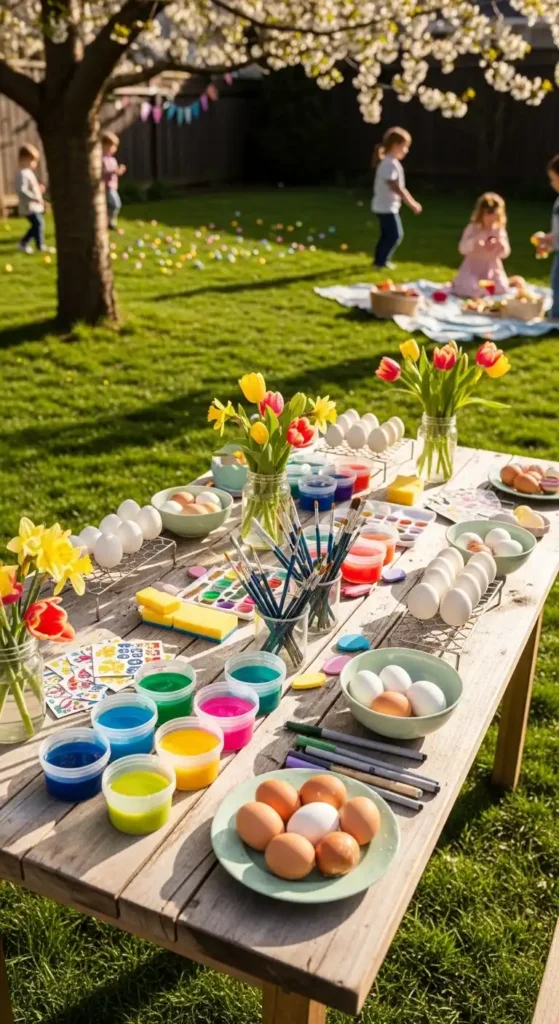 egg-painting-activity-table