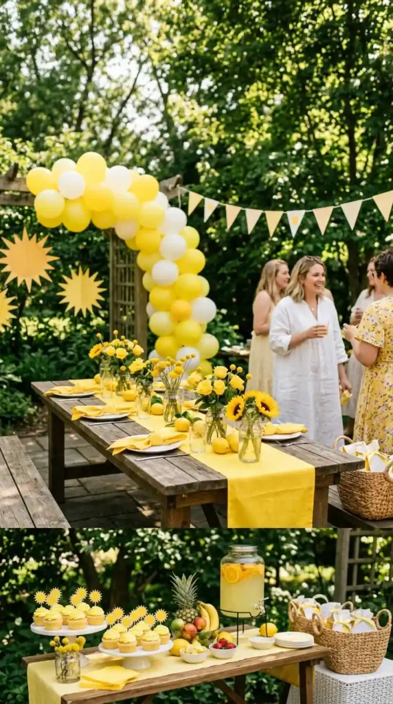 sunshine-yellow-baby-shower-theme